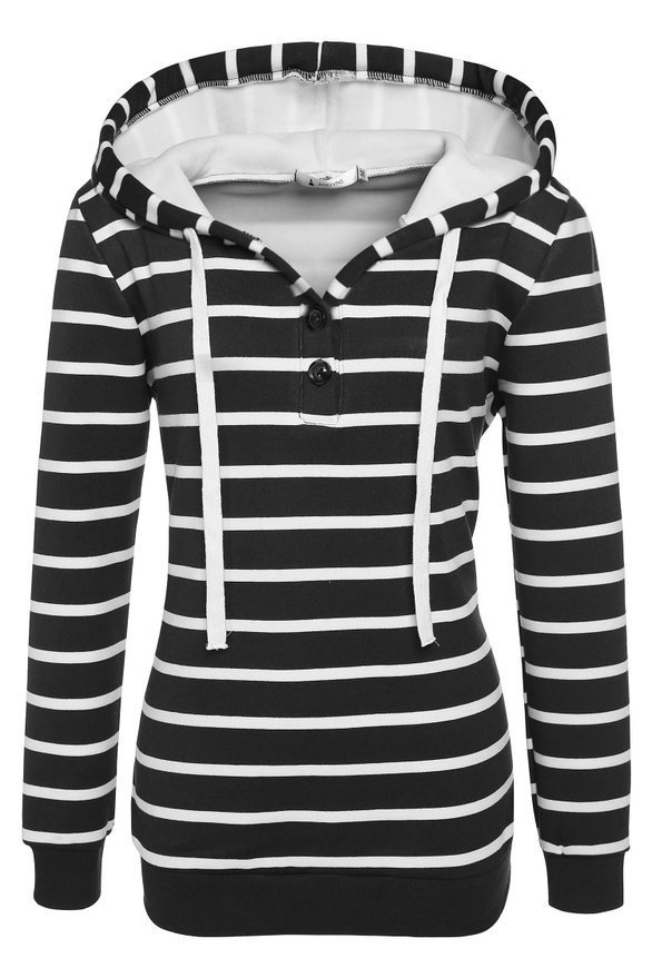 striped hoodie women's