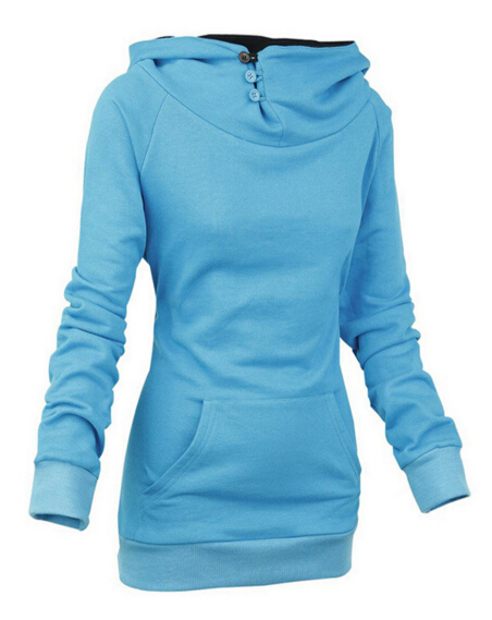 long blue hoodie