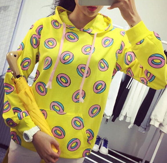 yellow donut hoodie