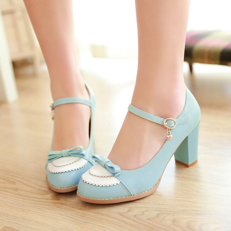 cute blue heels
