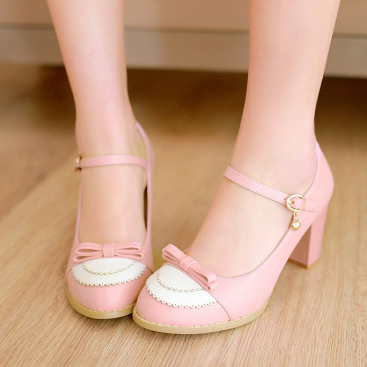 pink cute shoes