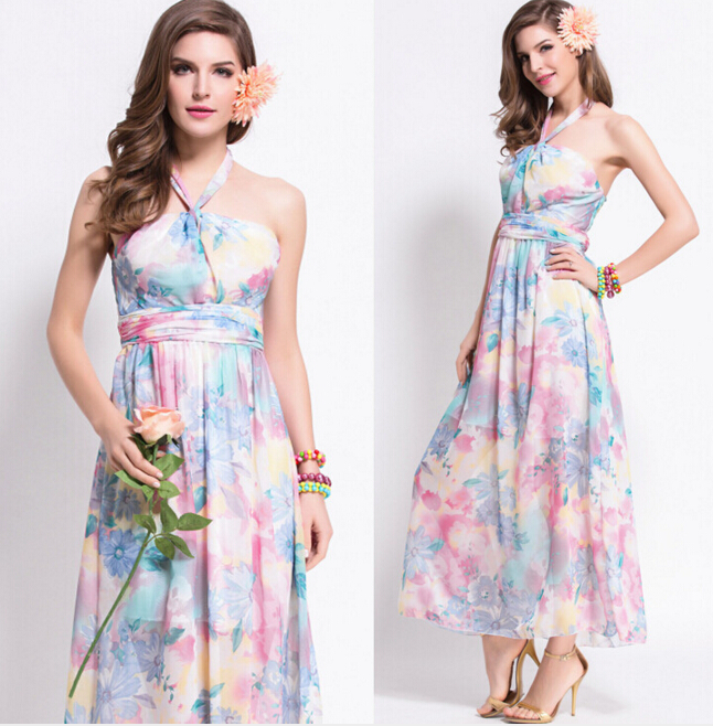 pastel floral dress